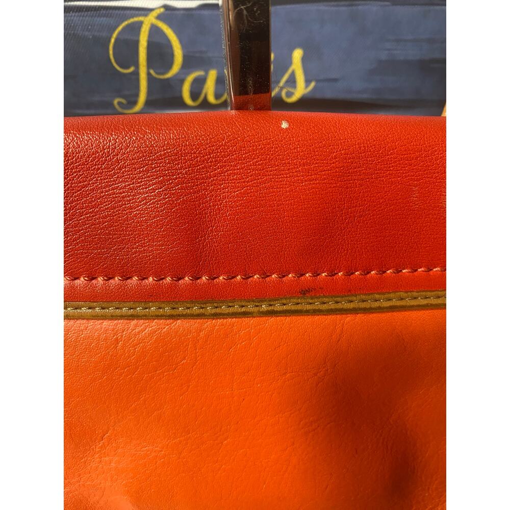 GUC Coach Poppy Colorblock Leather Flap Crossbody Bag - Picture 7 of 10